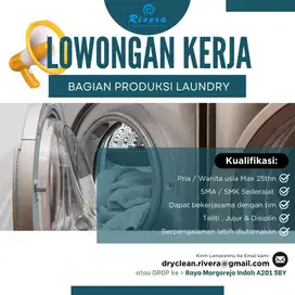 lowongan bagian pressing, packing laundry