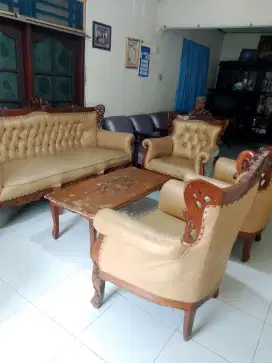 kursi sofa kayu jati