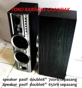 PORTABLE SPEAKER 15 INCHI lengkap 2 mic wireless ada aki ,listrik mati