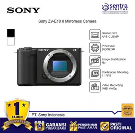 Sony ZV-E10 II Body Only Mirrorless Camera,cicilan bunga 0%