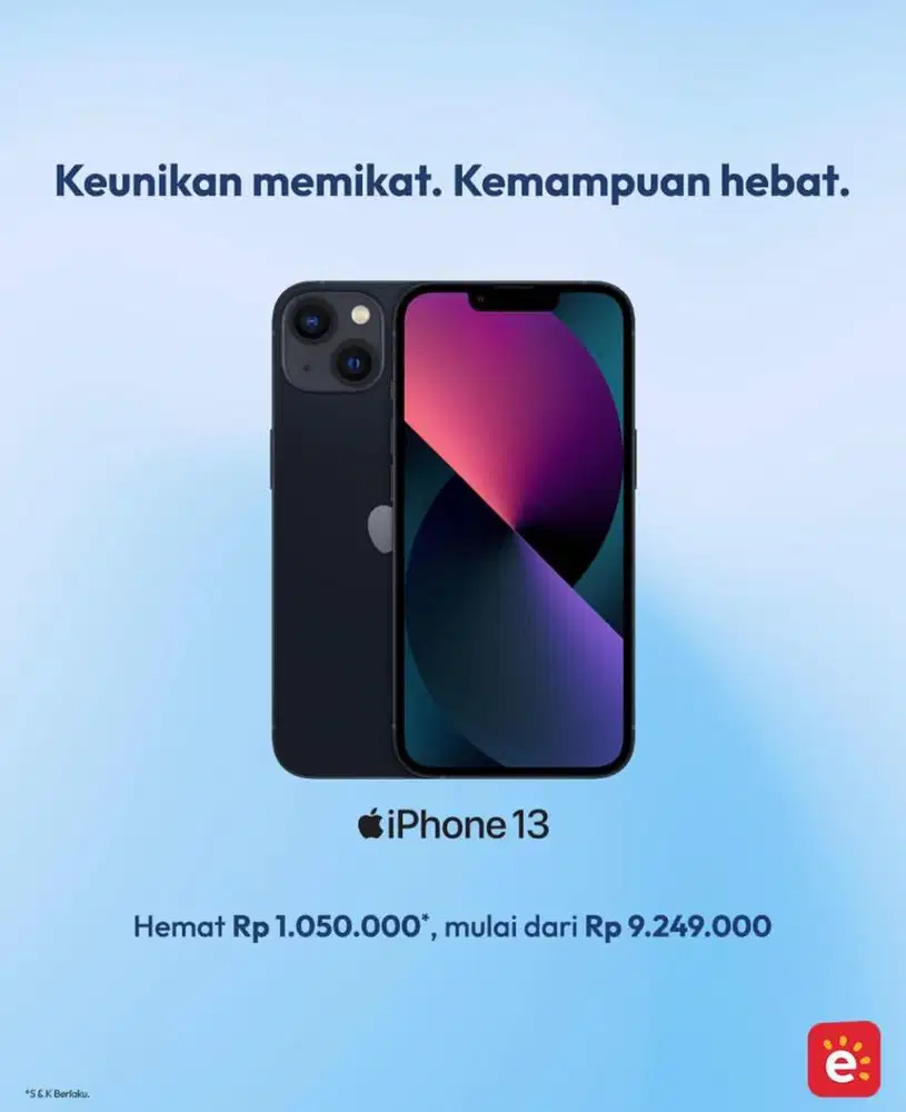 Spesial Promo iPhone 13 128GB Garansi Resmi Stok Terbatas