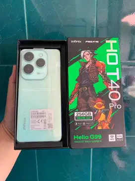 Infinix Hot 40 Pro 16/256 GB Mulus Garansi Panjang Fullset Original