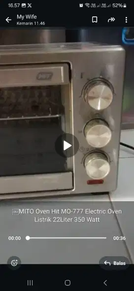 Dijual Oven MITO