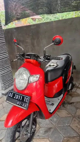 Honda Scoopy 2020, warna merah hitam asli