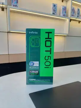 Promo infinix hot 50i 6/128gb garansi resmi 1 tahun cod free ongkir