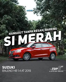 FREE E-TOLL 1 JUTA BALENO HATCHBACK MATIC AT 2019 BALENO METIC MOBCARS