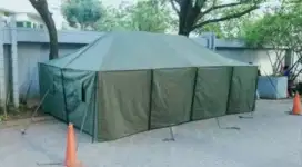 Tenda regu barak TNI