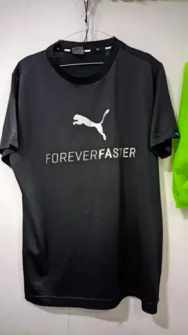 Kaos Jersey Running Puma Forever Faster Original Black