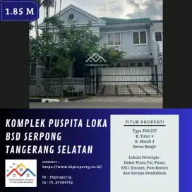 DIJUAL RUMAH DI PUSPITA LOKA BSD SERPONG TANGERANG SELATAN  VIA CESSIE