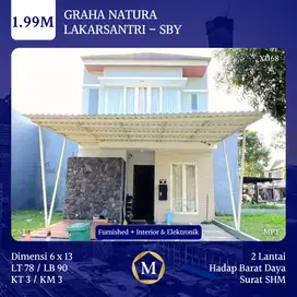 Rumah Graha Natura Lontar Surabaya Barat dkt Citraland Pakuwon Mall