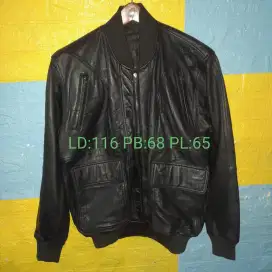 Jaket Kulit Bomber Tracker