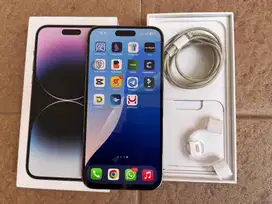 iPhone 14 Pro Max 256GB Purple Fulset Ori IMEI Terdaftar Bea Cukai