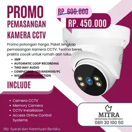 PROMO MINGGU INI Kamera Keamanan CCTV Online TERMURAH SIAP PASANG !