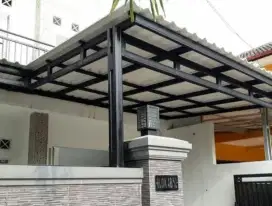 Tukang kanopi baja ringan atap alderon rs