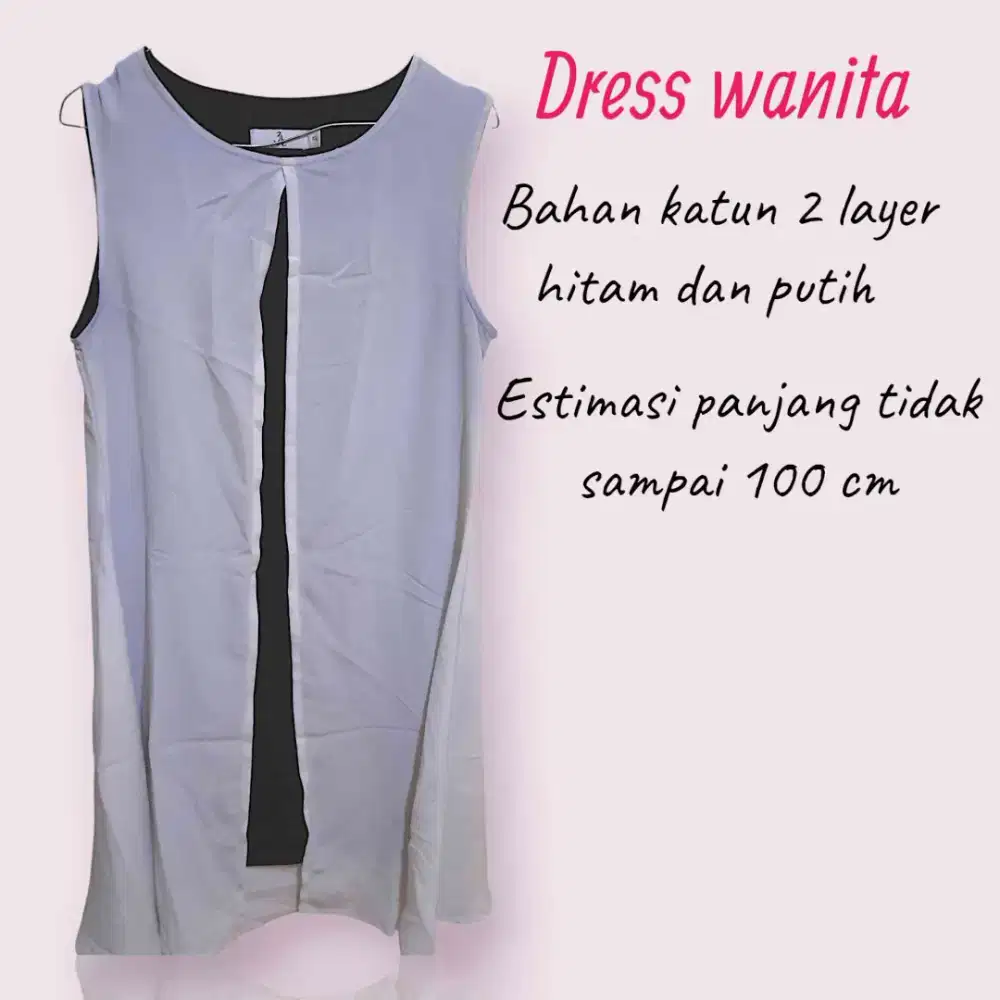 Dress Wanita 2 Layer