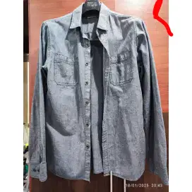 Kemeja Abu Hang Ten
