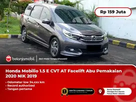 [ LOW KM 34RB ] Honda Mobilio 1.5 E CVT AT Facelift Abu 2019/2020