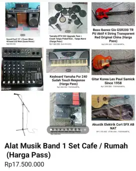 Alat Band 1 Set Untuk Caffe Ato Rumah