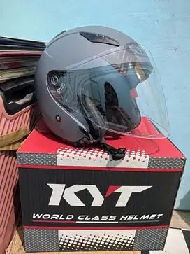 helm kyt galaxy flat R Solid Matt Gorila Grey (Clear)