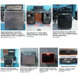 Ampli Gitar Bass Keyboard Vokal Studio