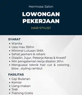 loker hair stylist / kapster wanita