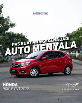 GARANSI MESIN 2 TAHUN BRIO E AT CVT MATIC 2022 BRIO METIC MERAH MBCRS