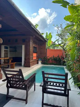 3-Bedroom Villa with Ricefield Views in Peliatan, Ubud