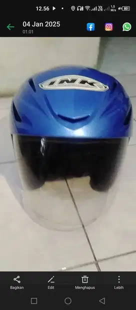 Helm ink topi cx22 size M lecet pemakaian aja mahar 200rb net