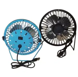 Kipas Angin USB MINIFAN SuperWind Portabel Body Besi Empat Baling