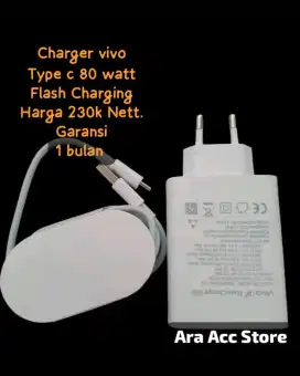 charger vivo 80 watt flash charge original