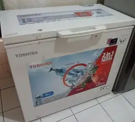 Jual cepat FREEZER TOSHIBA 2IN1 CHEST FREEZER