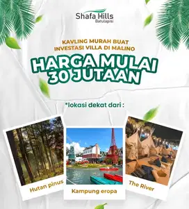 kavling wisata Malino, dekat wisata firal