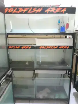 Aquarium/Akuarium ikan 1 set 5 aquarium