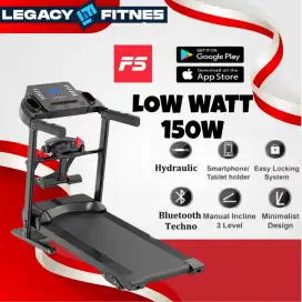 Treadmill Elektrik 3 in 1 Legacy Alat fitnes sepeda statis