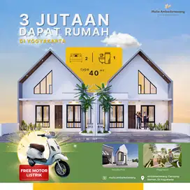 Rumah Dijual Model Scandinavian di Sleman Barat, Dekat Kampus UMY