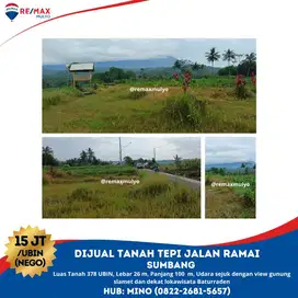 Dijual Tanah Tepi Jalan Ramai Dengan View Gunung Slamet