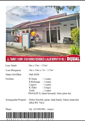 di jual Rumah lokasi kota