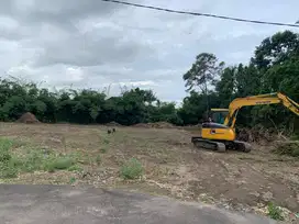 Tanah Sleman Kalasan dekat Pasar Sidorejo iew sawah dan merapi SHMP