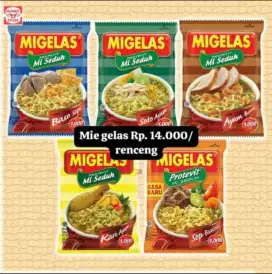 Mie Gelas Rentengan