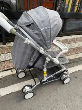 Stroller Bayi Babydoes Olla R Grey