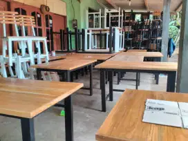 Meja,kursi warung makan ,cafe dll