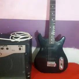 Sepaket Gitar + Ampli Original