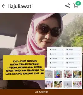 Produk digital 3000 video siap pakai bisa dijual kembali