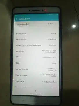 Dijual hp MI MAX minus retak sehelai barang bagus layar besar