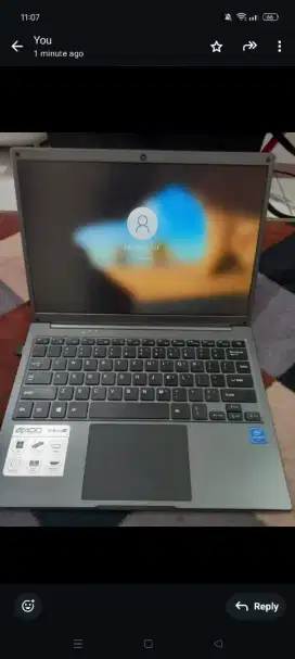 Dijual laptop Axioo mulus sekali warna Abu2