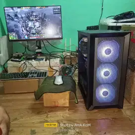 .:: PC AMD RYZEN 5 RAM 16GB VGA GTX 1070 TI 8GB MONITOR 24 FHD ::.