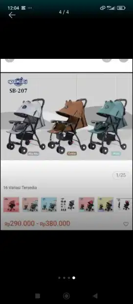 Stroller, ayunan, gendongan