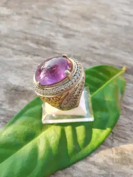 Cincin Batu Kecubung Ungu Pangkalan Bun