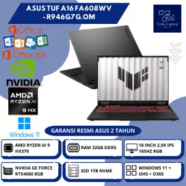 ASUS TUF A16 FA608WV RYZEN AI 9 HX370 RTX4060 8GB RAM 32GB 1TB 16INCH