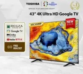 JUAL MURAH TOSHIBA 43C350NP SMART 4K UHD 43 GOOGLE TV W/ DOLBY VISION